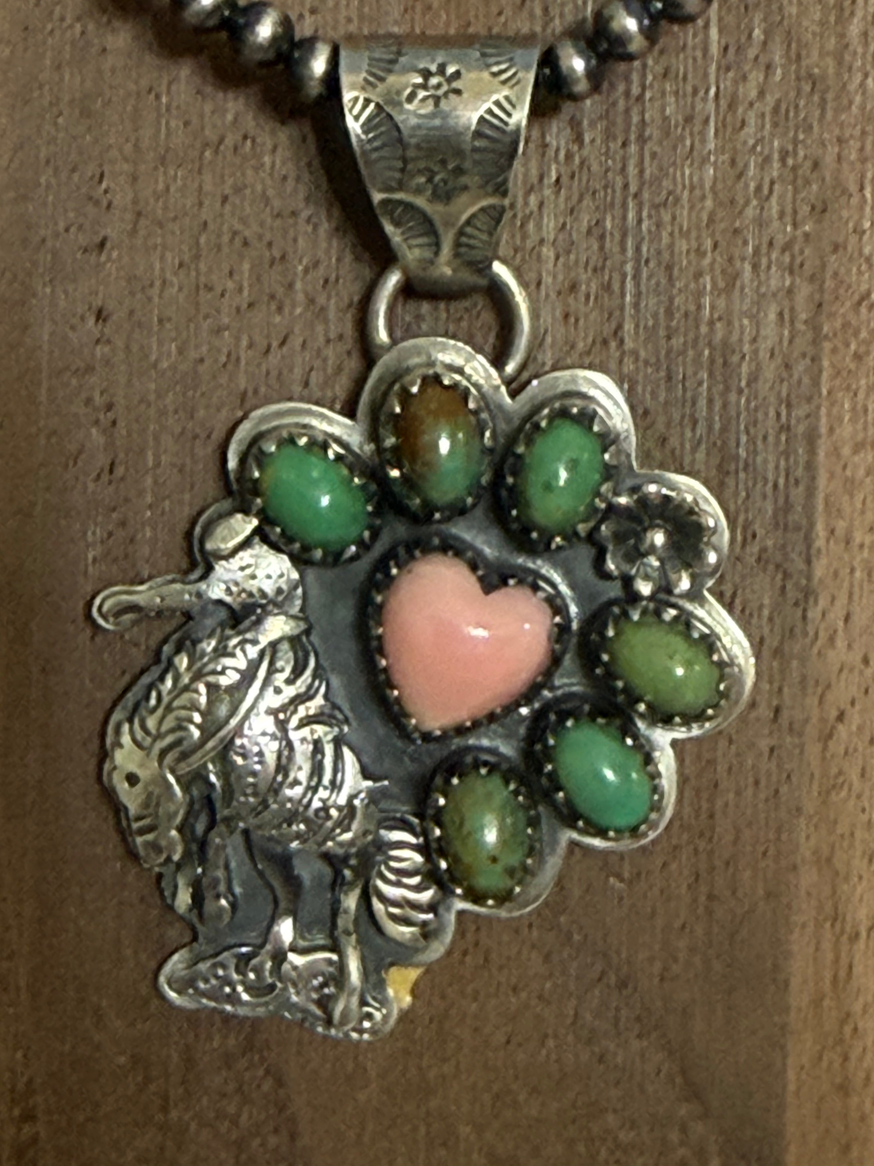 Cowboy and Bronc Pendant