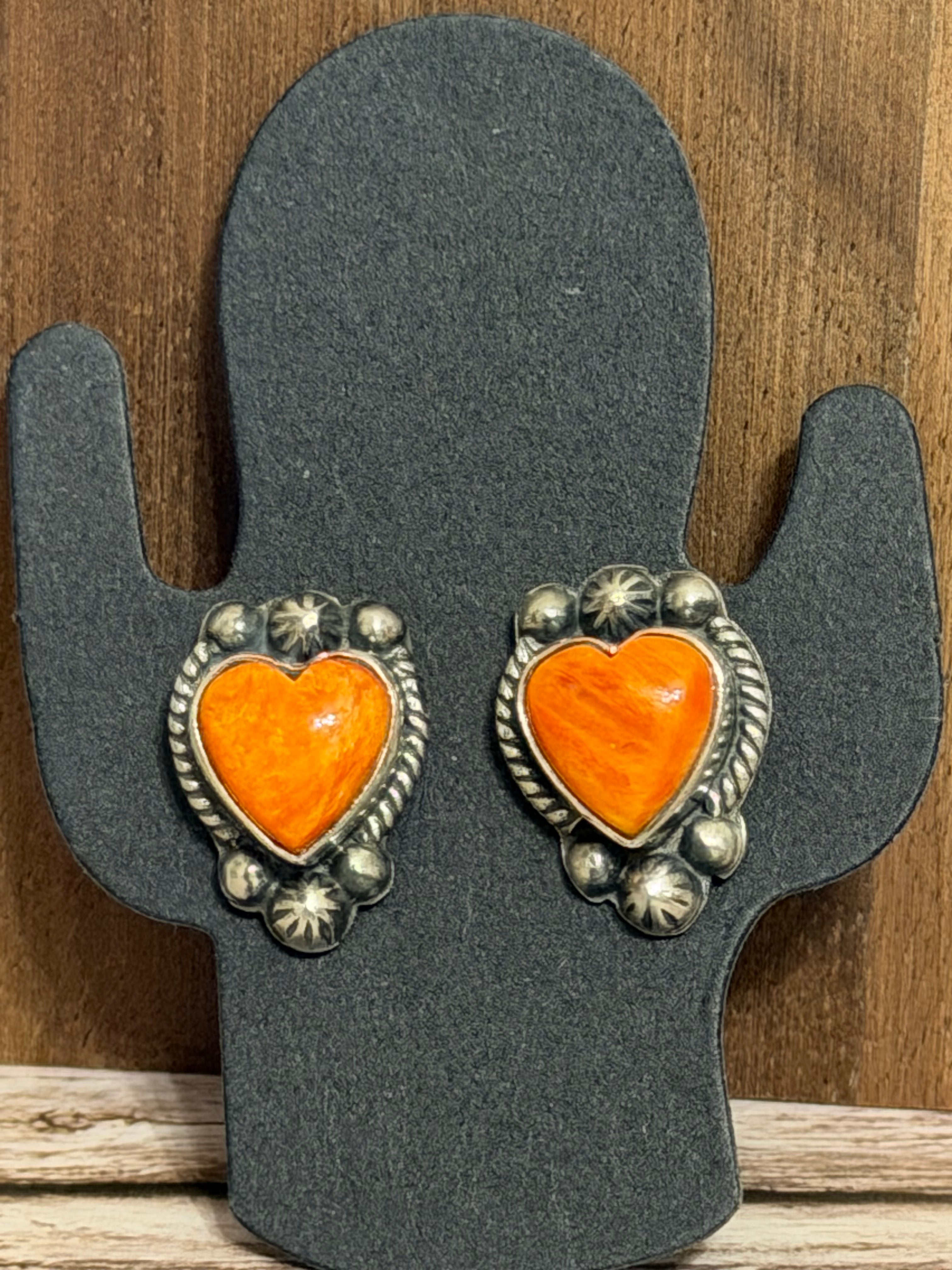 Spiny Oyster Heart Studs