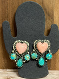 Conch Heart Studs