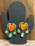 Spiny Heart Studs